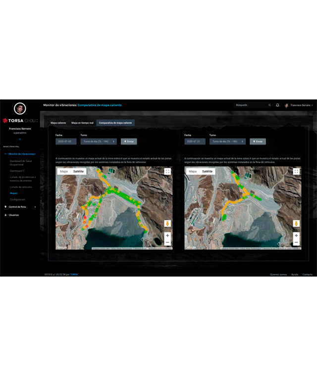 Sistema de monitoreo de exposición a vibraciones